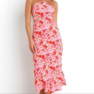 Petal + pup midi dress pink florals. Size 6! Awesome condition and so cute!!